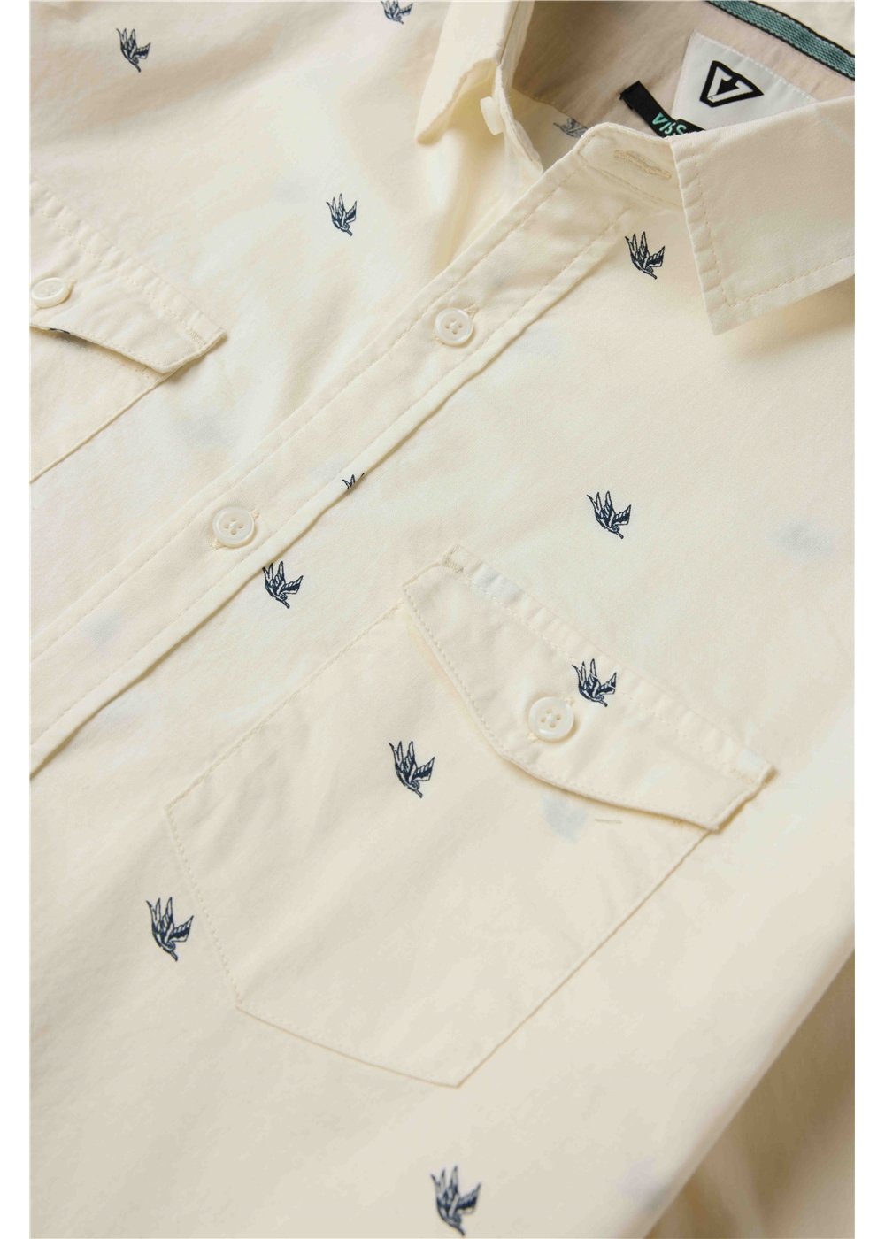 Vissla Split Tail Eco SS Shirt in Bone, view 2
