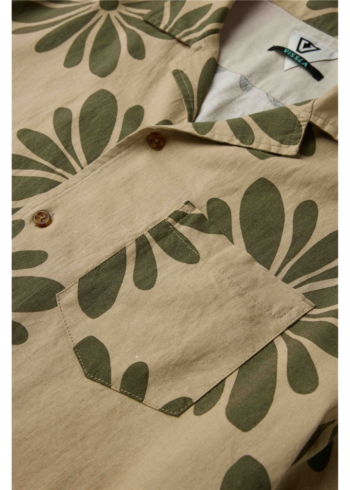 Vissla Sun Blast Eco SS Shirt in Light Khaki, view 2