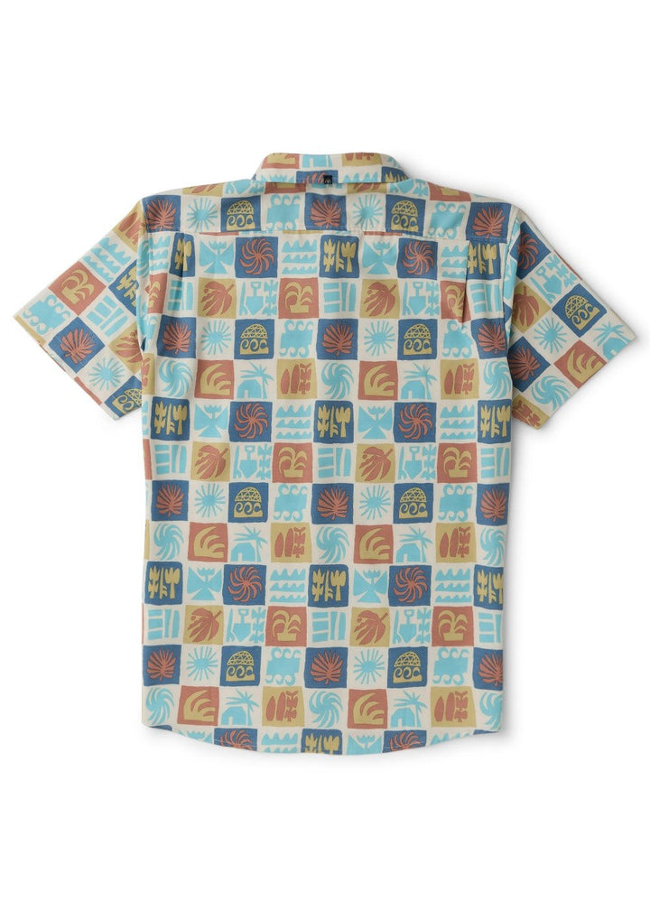 Vissla Ecology Center Hybrid Eco Short Sleeve Shirt in Sand, view 2
