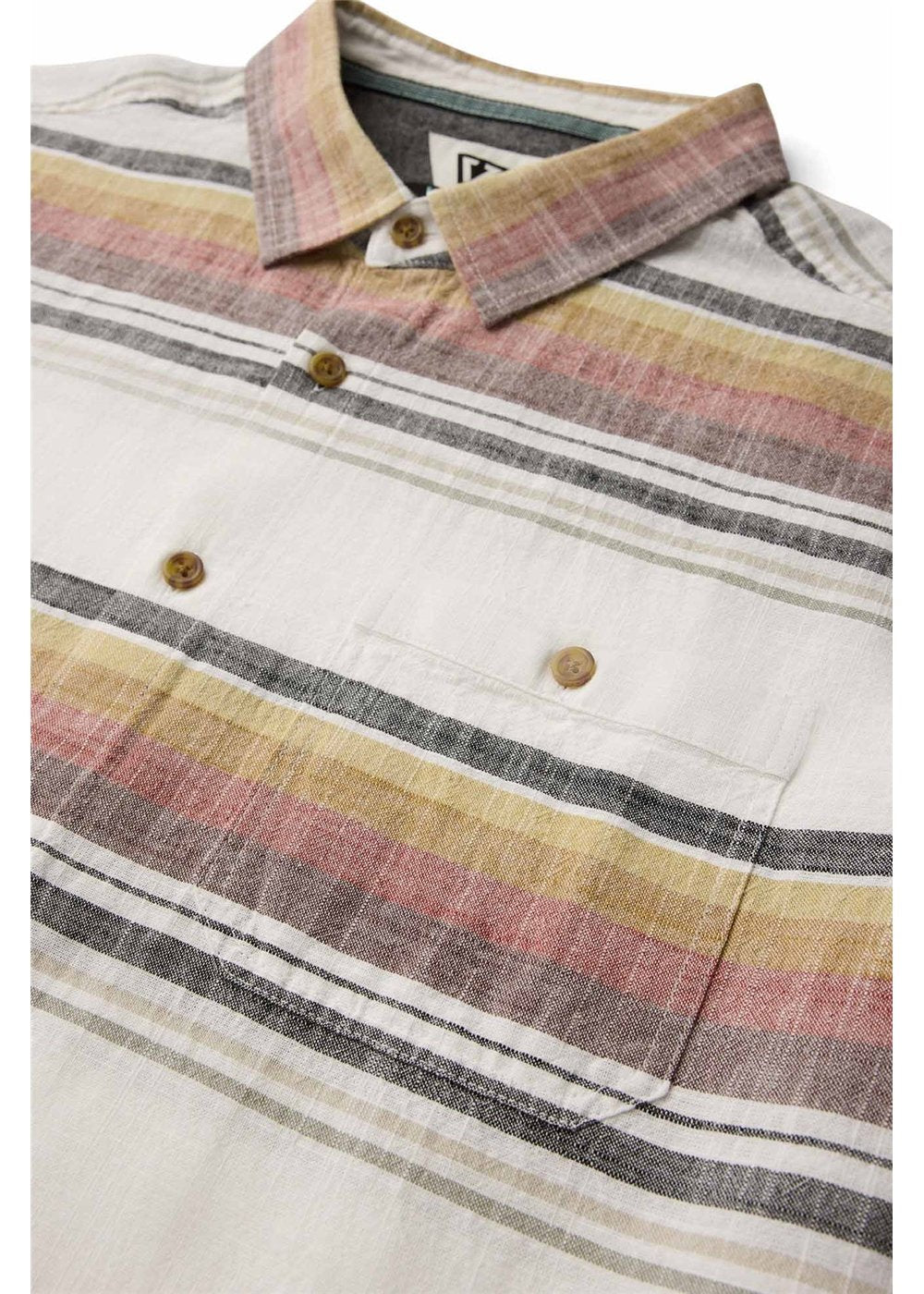 Vissla South Bound Eco Short Sleeve Shirt in Dark Honey, view 3