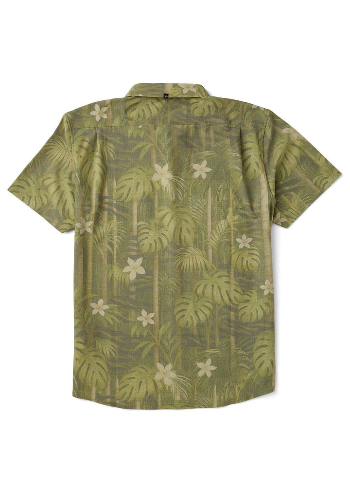 Vissla Solid Sets Camo Hybrid Eco Short Sleeve Shirt in Camo, view 3