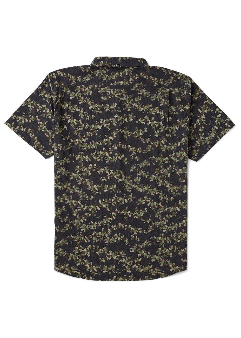 Vissla Tropicanica Hybrid Eco Short Sleeve Shirt in Black, view 4