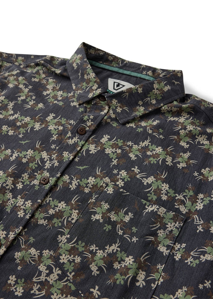 Vissla Tropicanica Hybrid Eco Short Sleeve Shirt in Black, view 5