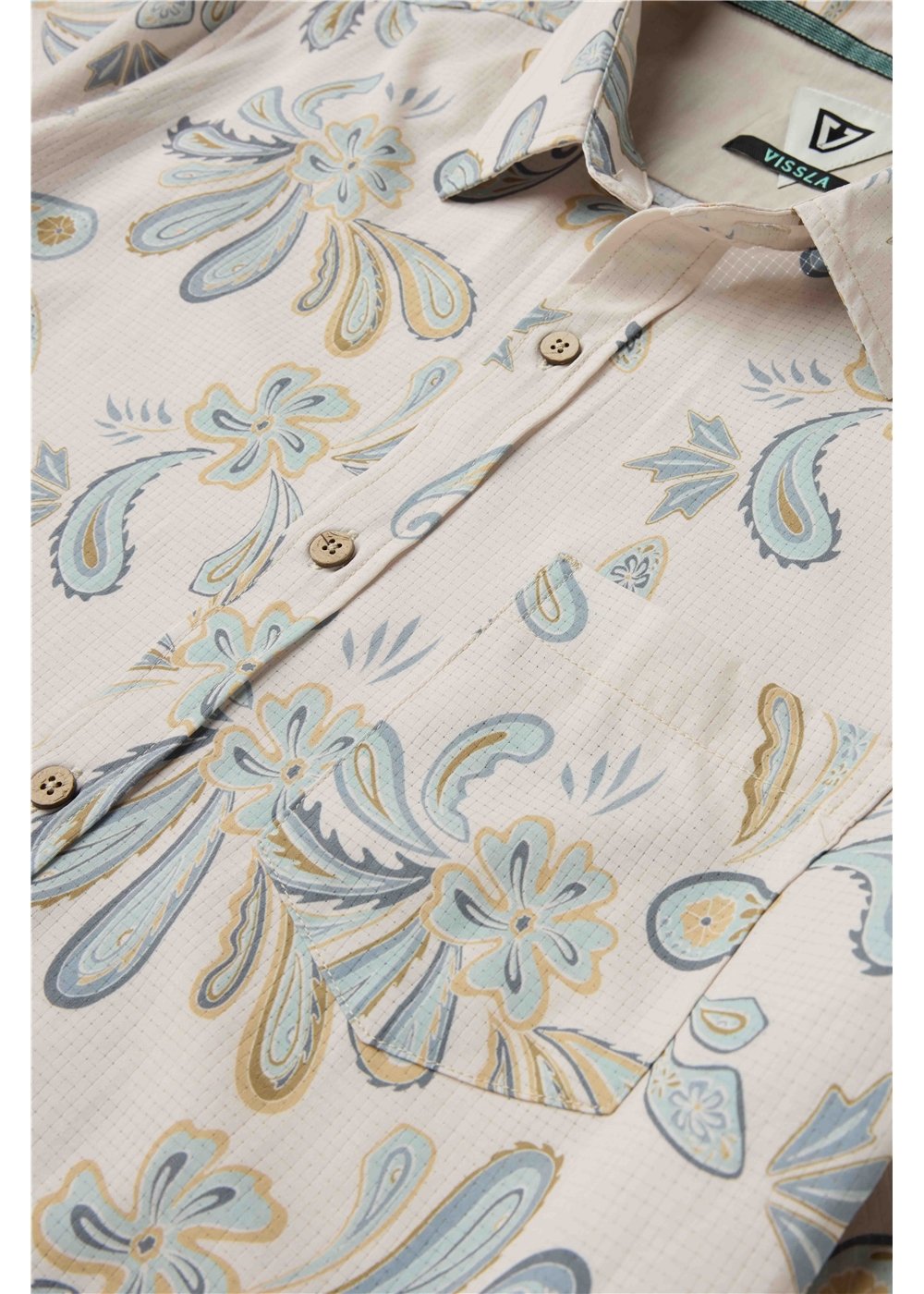 Vissla Caldera Hybrid SS Shirt in Natural, view 2