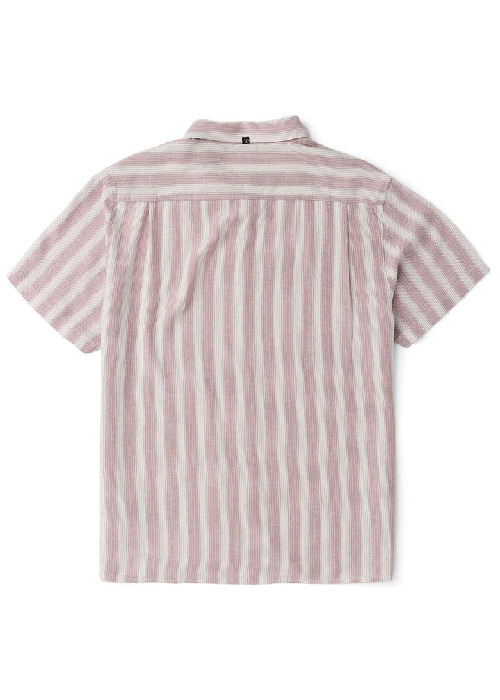 Vissla Grad Stripe Short Sleeve Shirt in Rose, view 2