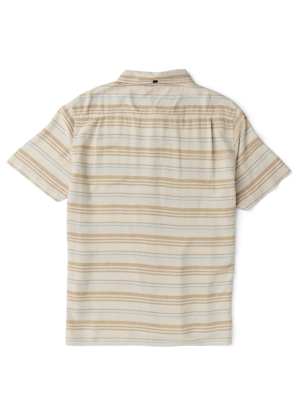 Vissla Grad Stripe Short Sleeve Shirt in Dark Sand, view 3