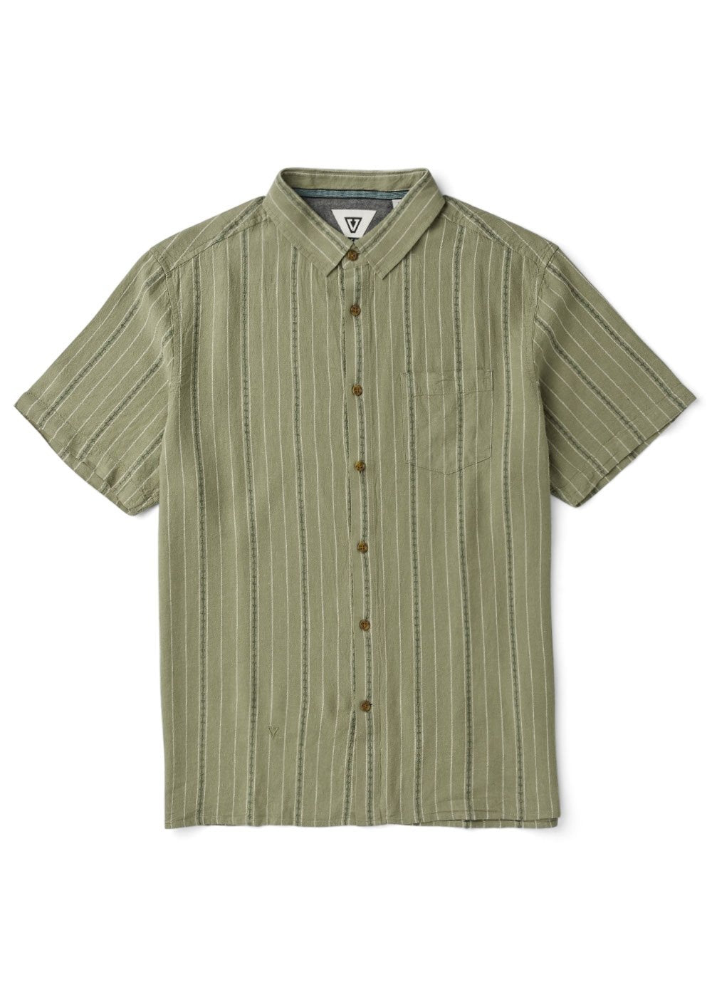 Vissla Linen Pin Short Sleeve Shirt