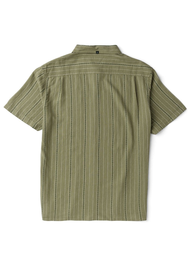 Vissla Linen Pin Short Sleeve Shirt in Sage, view 2