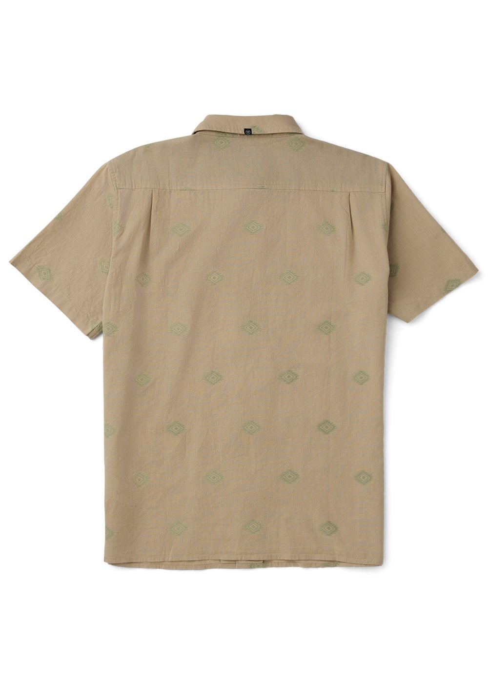 Vissla Cabo Nights Short Sleeve Shirt in Light Khaki, view 2