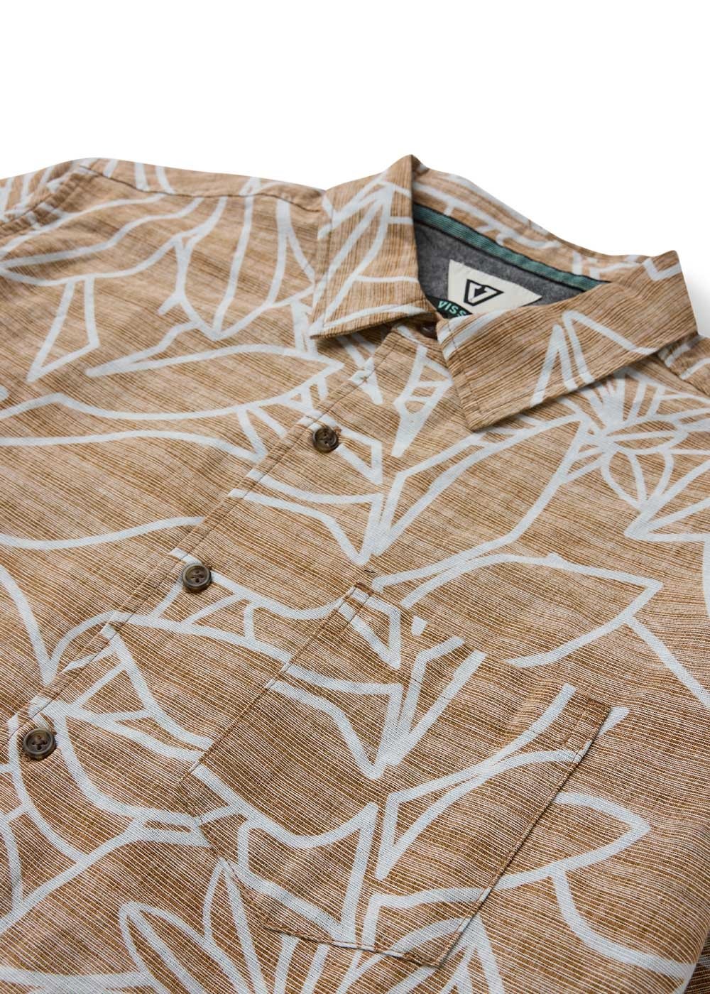 Vissla Garden Trail Eco Short Sleeve Shirt in Chocolate, view 3