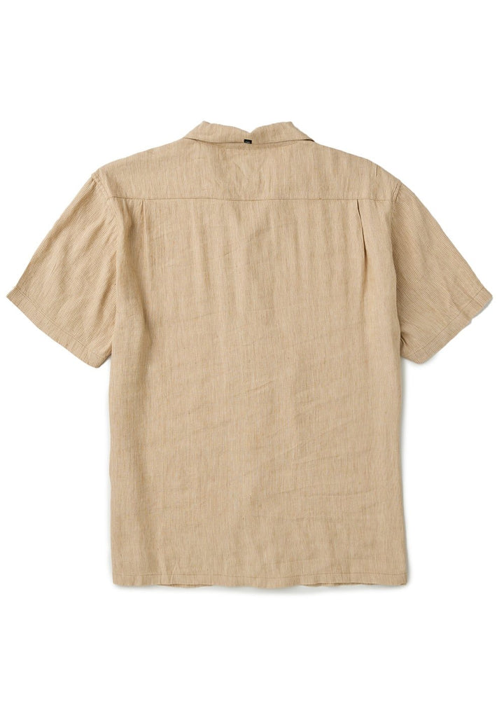 Vissla Hammer Land Short Sleeve Shirt in Dark Sand, view 2