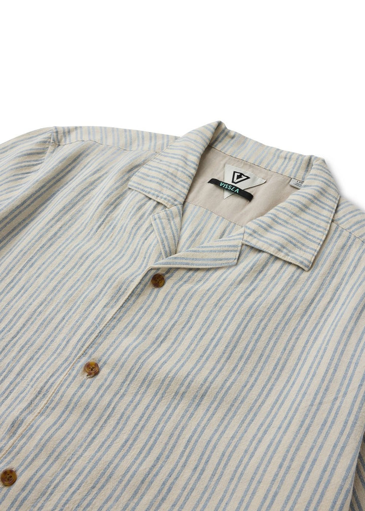 Vissla Hammer Land Short Sleeve Shirt in Bone, view 3