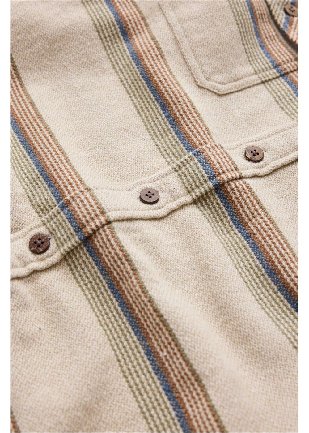 Vissla Descanso Heavy Flannel in Bone, view 3