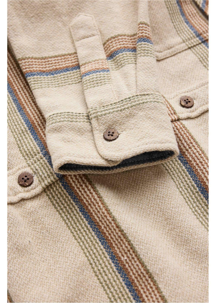 Vissla Descanso Heavy Flannel in Bone, view 4