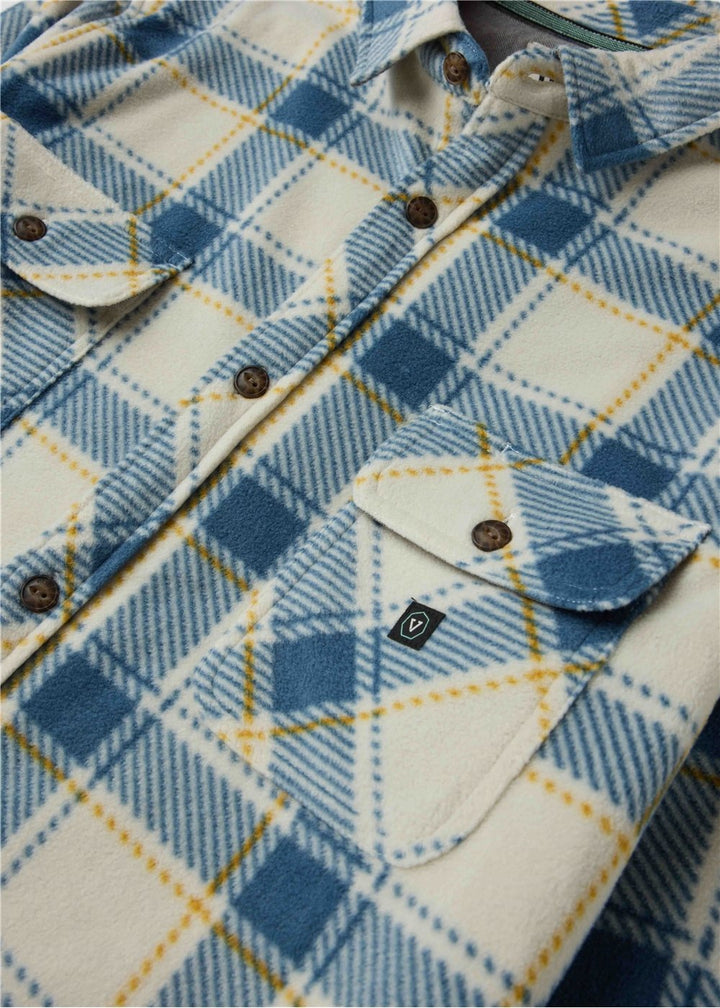 Vissla Eco-Zy Polar Flannel in Bone, view 2
