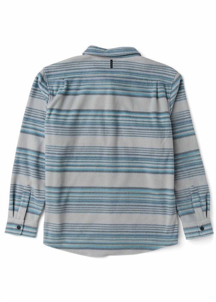 Vissla Eco-Zy LS Polar Flannel in Storm Grey, view 2