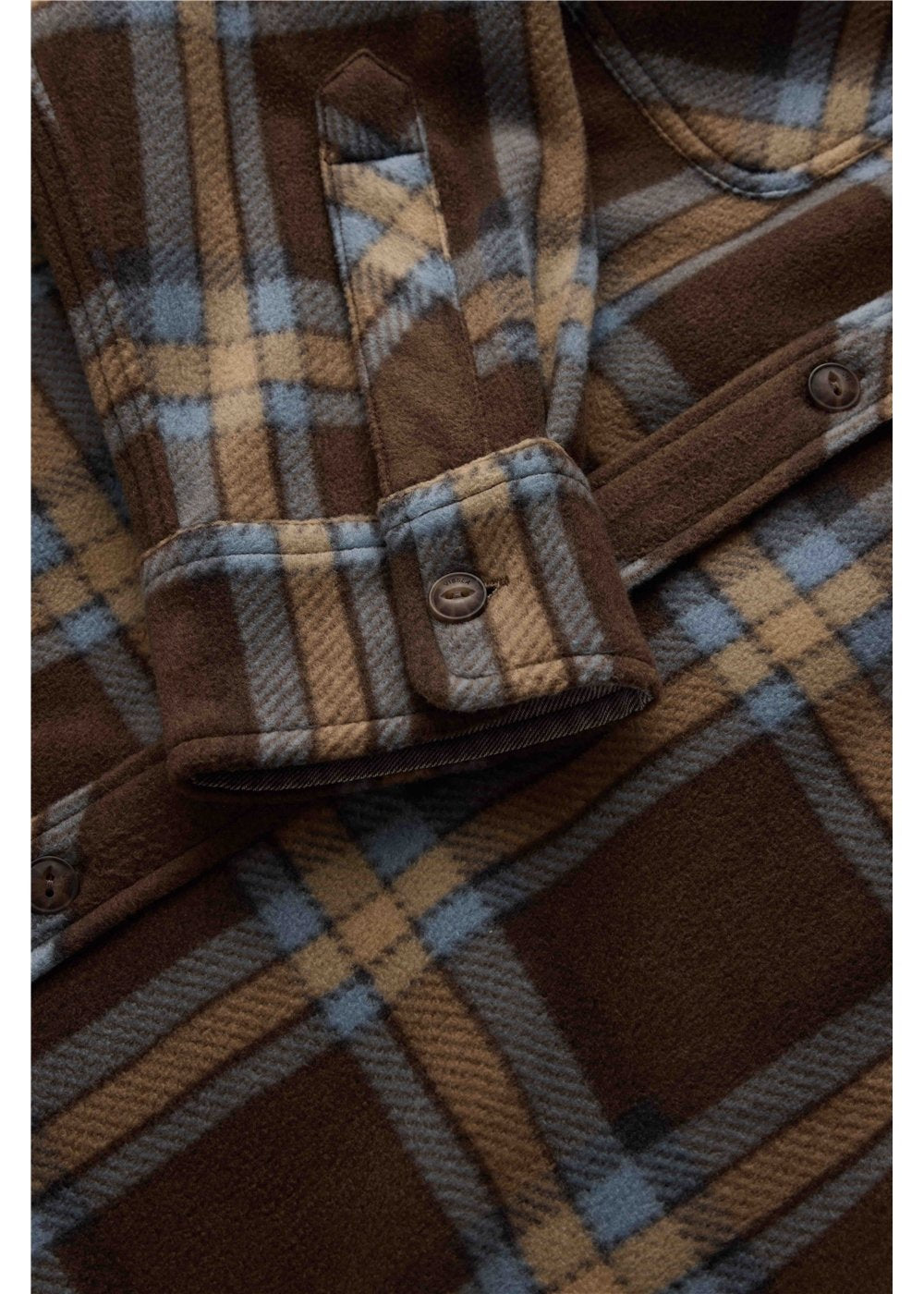 Vissla Eco-Zy LS Polar Flannel in Earth, view 3