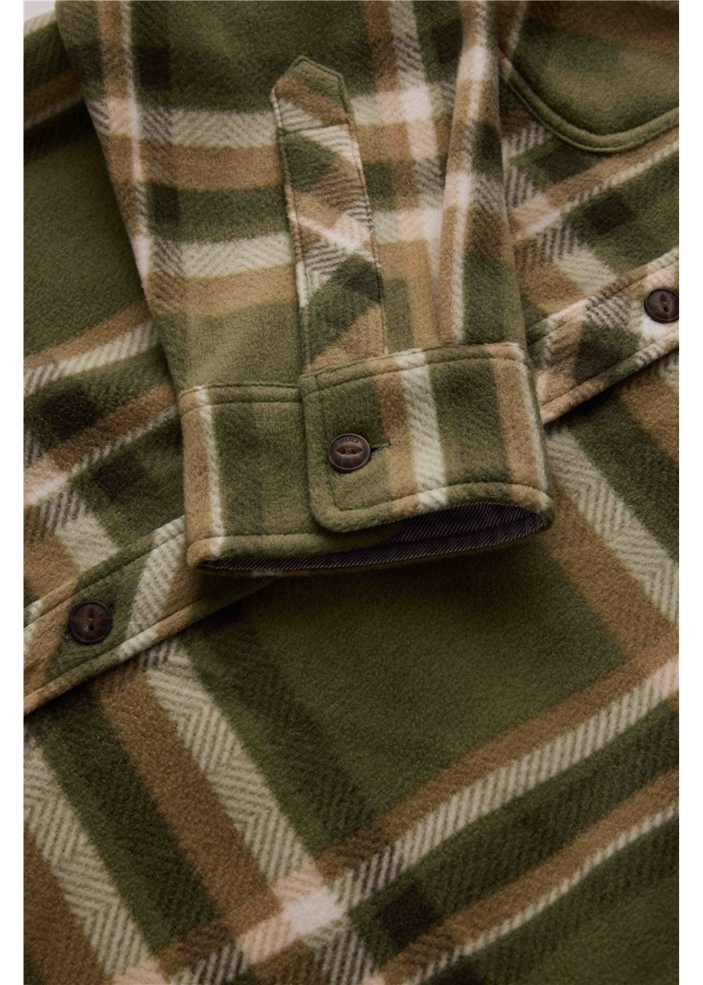 Vissla Eco-Zy LS Polar Flannel in Sage, view 4