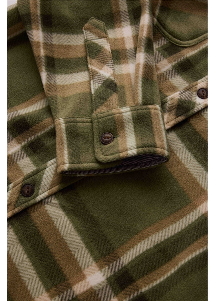 Vissla Eco-Zy LS Polar Flannel in Sage, view 4