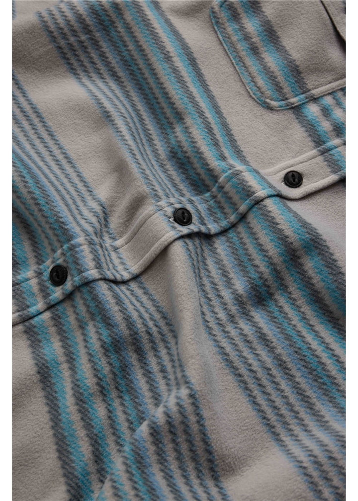 Vissla Eco-Zy LS Polar Flannel in Storm Grey, view 4