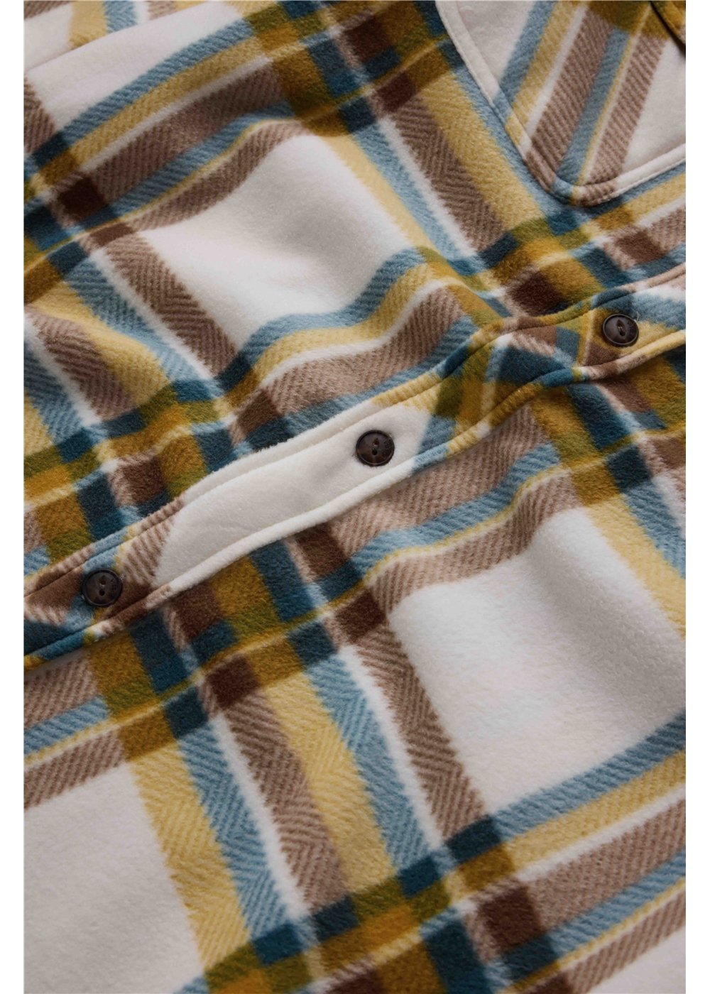 Vissla Eco-Zy LS Polar Flannel in White, view 4