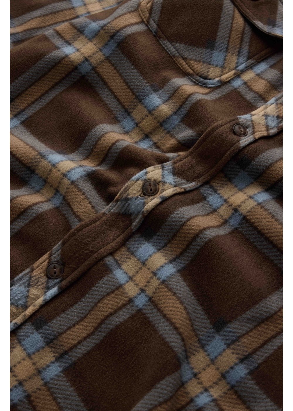 Vissla Eco-Zy LS Polar Flannel in Earth, view 4