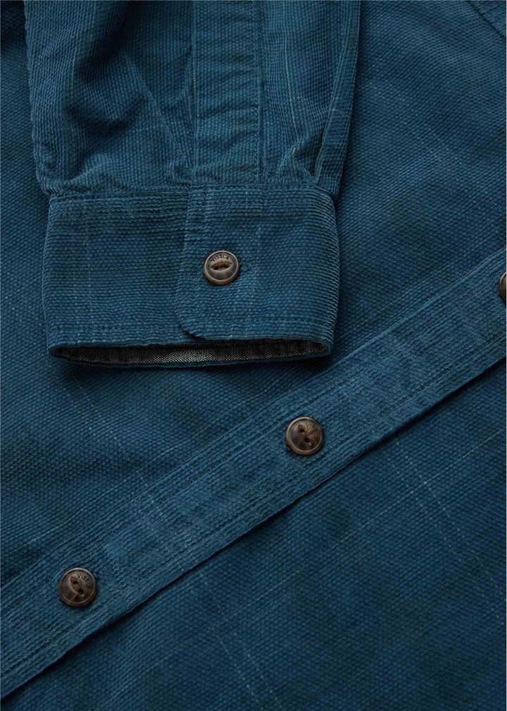 Vissla Rails Cord Eco LS Shirt in Dark Slate, view 2