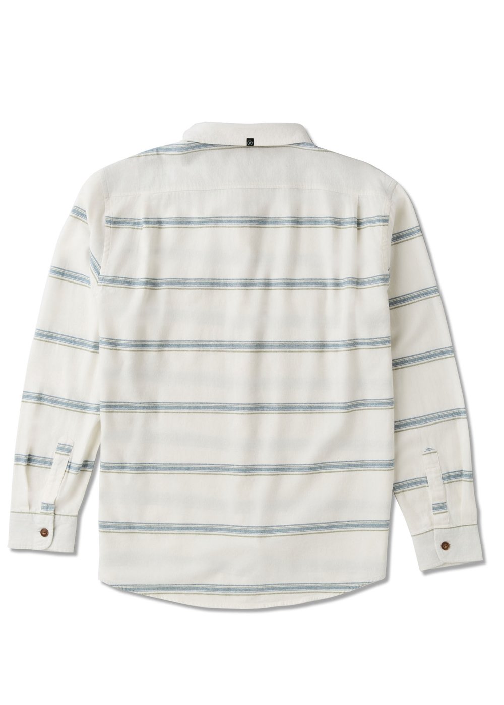 Vissla Central Coast Eco LS Flannel in Vintage White, view 2