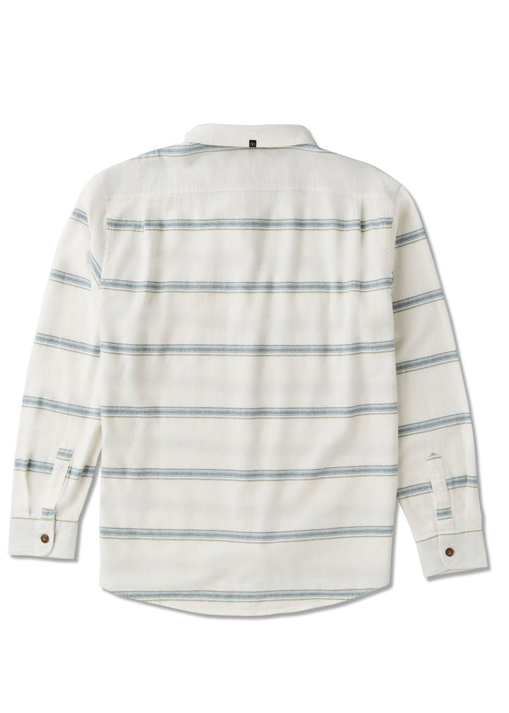Vissla Central Coast Eco LS Flannel in Vintage White, view 2