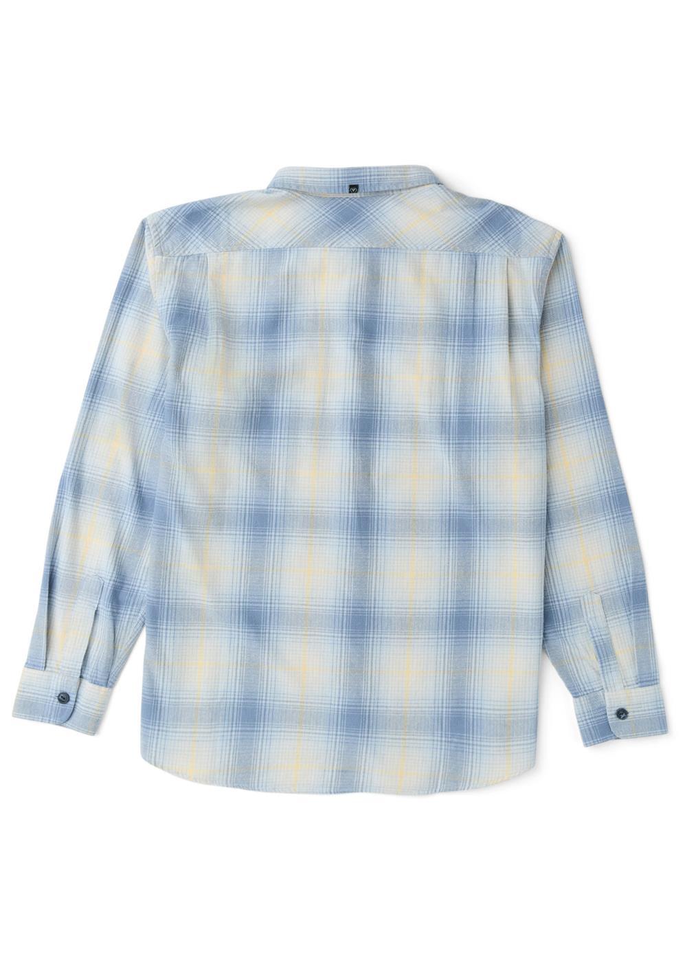 Vissla Central Coast Eco LS Flannel in Denim, view 2