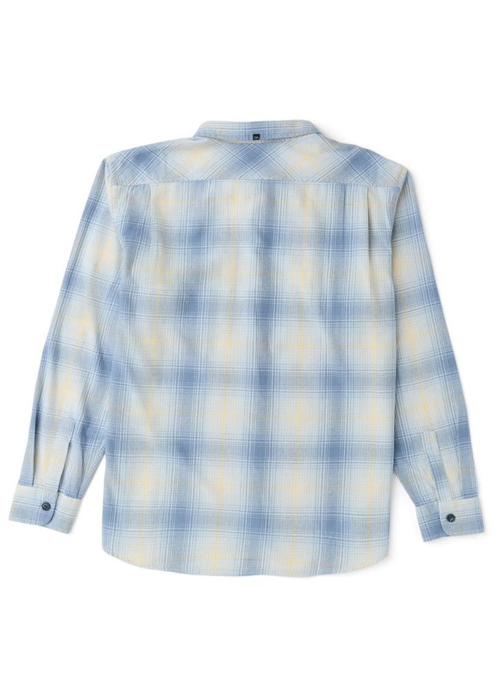 Vissla Central Coast Eco LS Flannel in Denim, view 2
