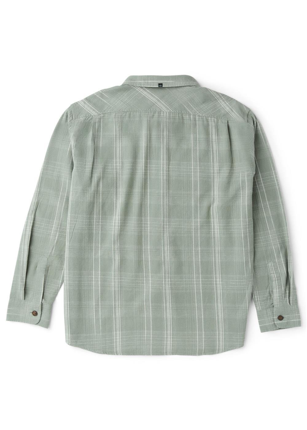 Vissla Central Coast Eco LS Flannel in Aloe, view 2