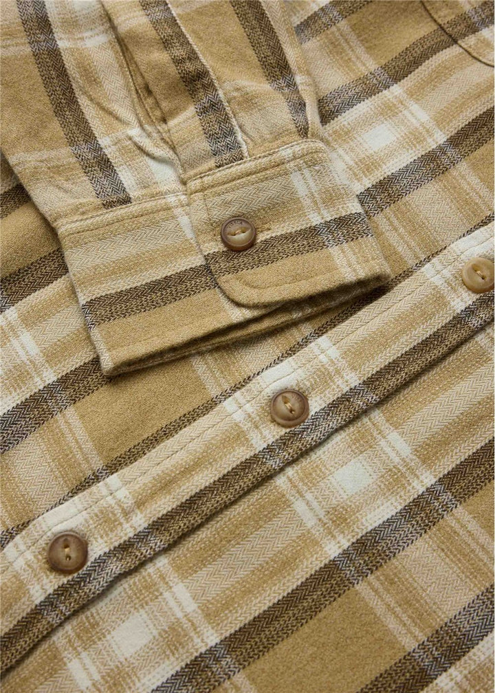Vissla Coast Lightweight Eco Flannel in Bronze, view 2