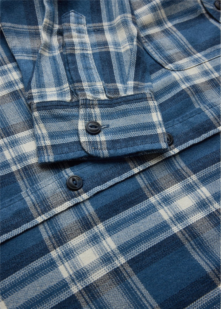 Vissla Coast Lightweight Eco Flannel in Dark Denim, view 2