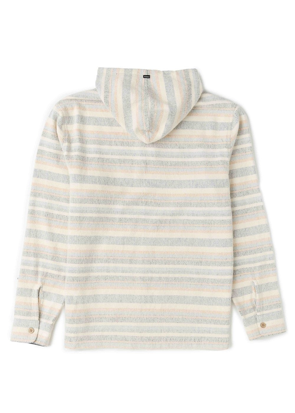 Vissla Descanso Heavy Flannel Popover in Bone, view 2