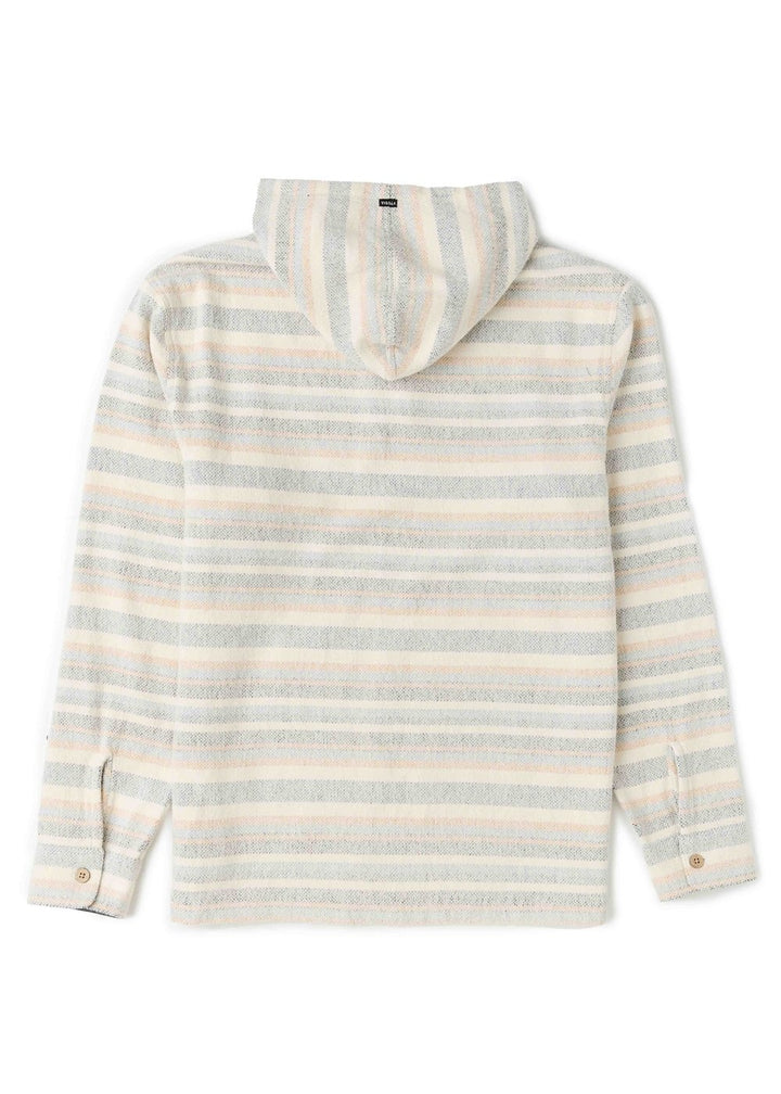 Vissla Descanso Heavy Flannel Popover in Bone, view 2