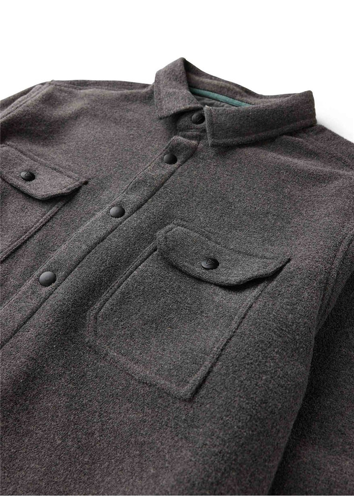 Vissla Looper Terry Eco LS Shirt in Phantom, view 3