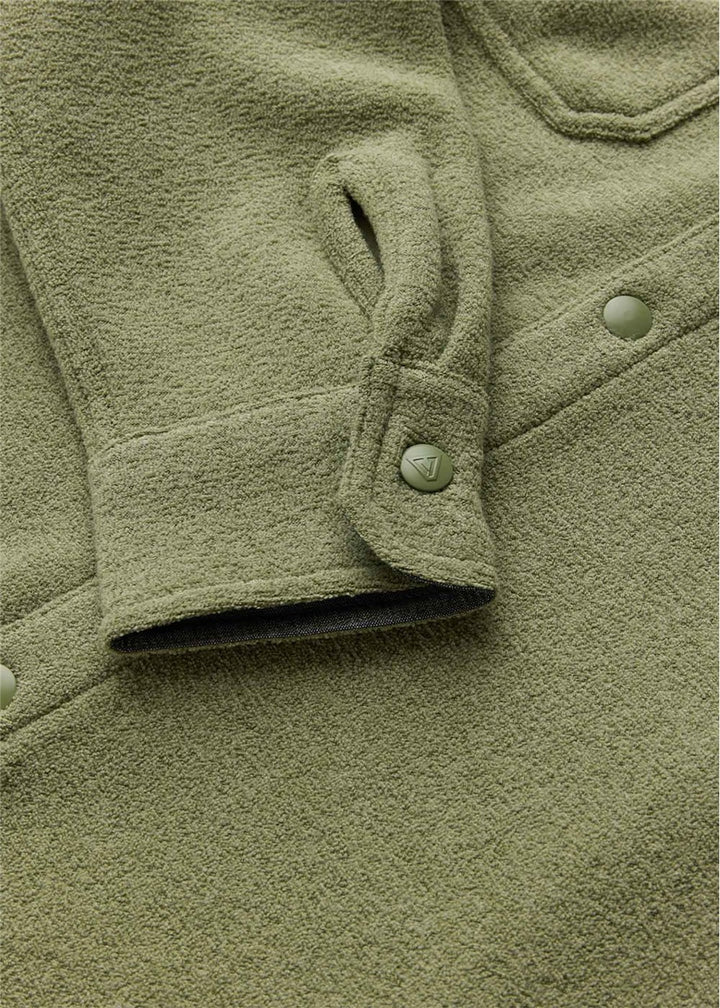 Vissla Looper Terry Eco LS Shirt in Sage, view 3