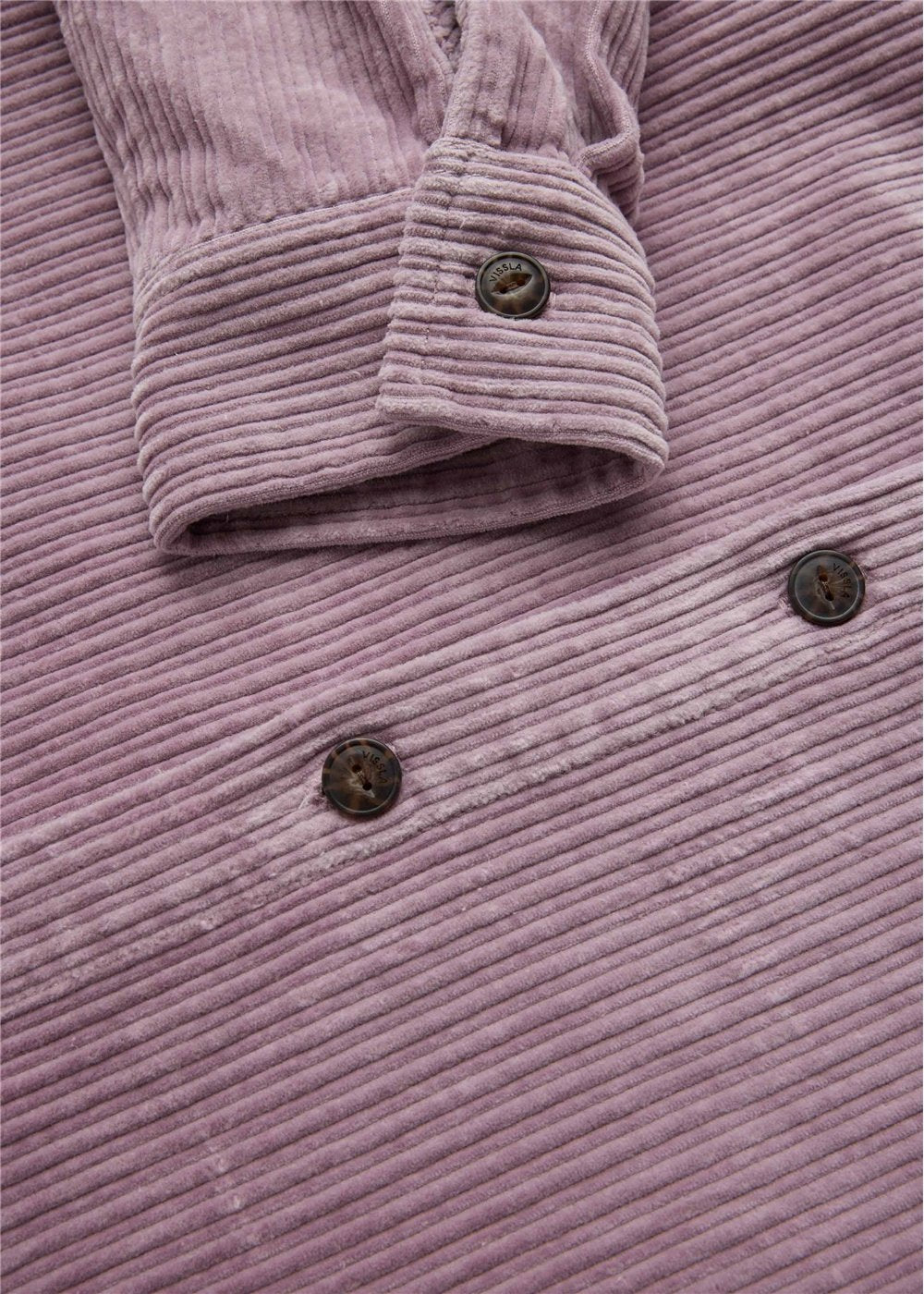 Vissla Blinker Cord Overshirt in Periwinkle, view 2