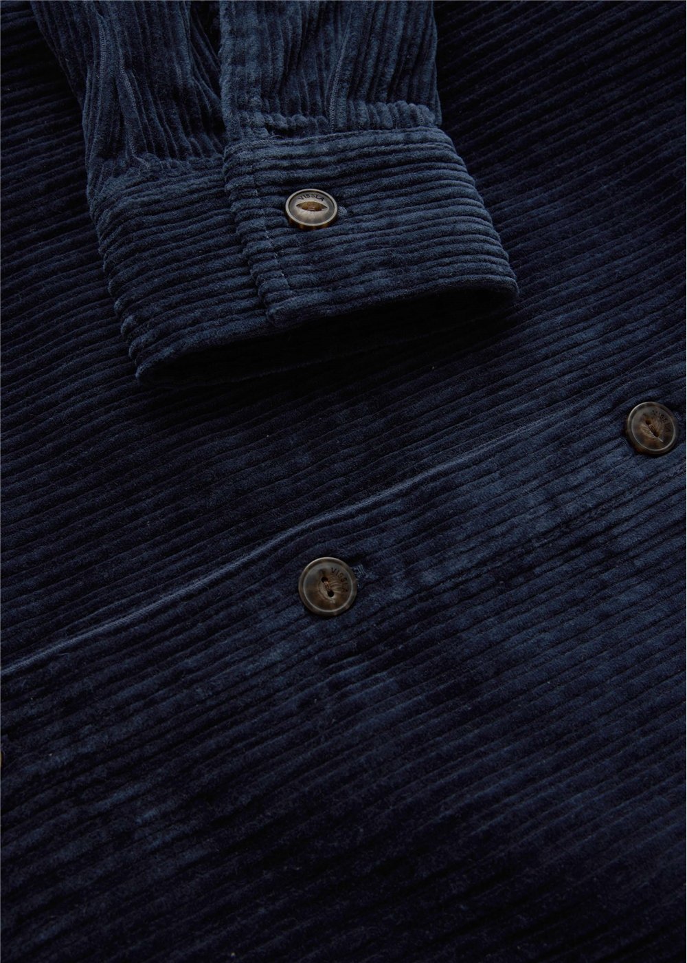Vissla Blinker Cord Overshirt in Dark Naval, view 2