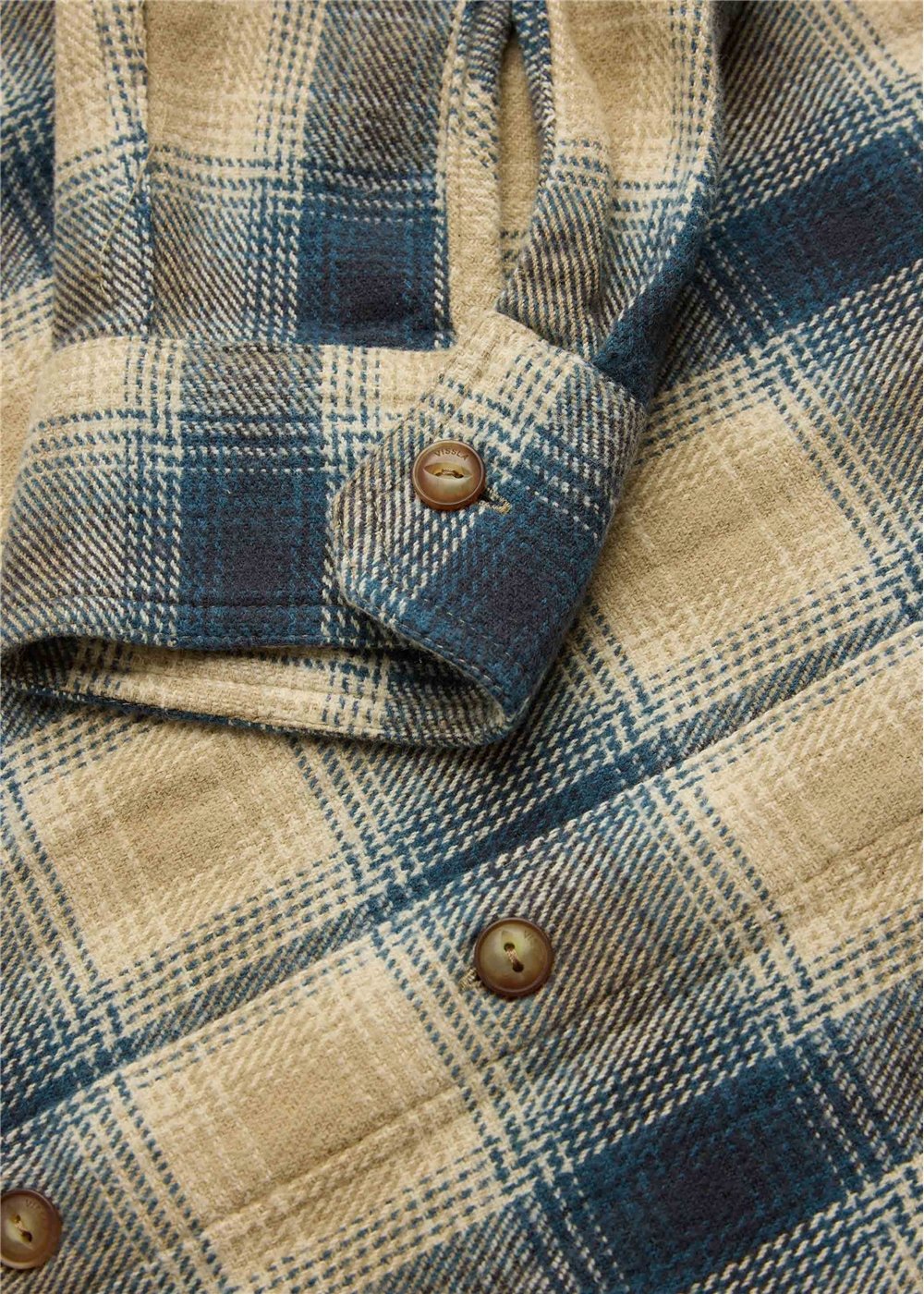 Vissla Creators Changeling Eco Heavy Flannel in Dark Slate, view 3
