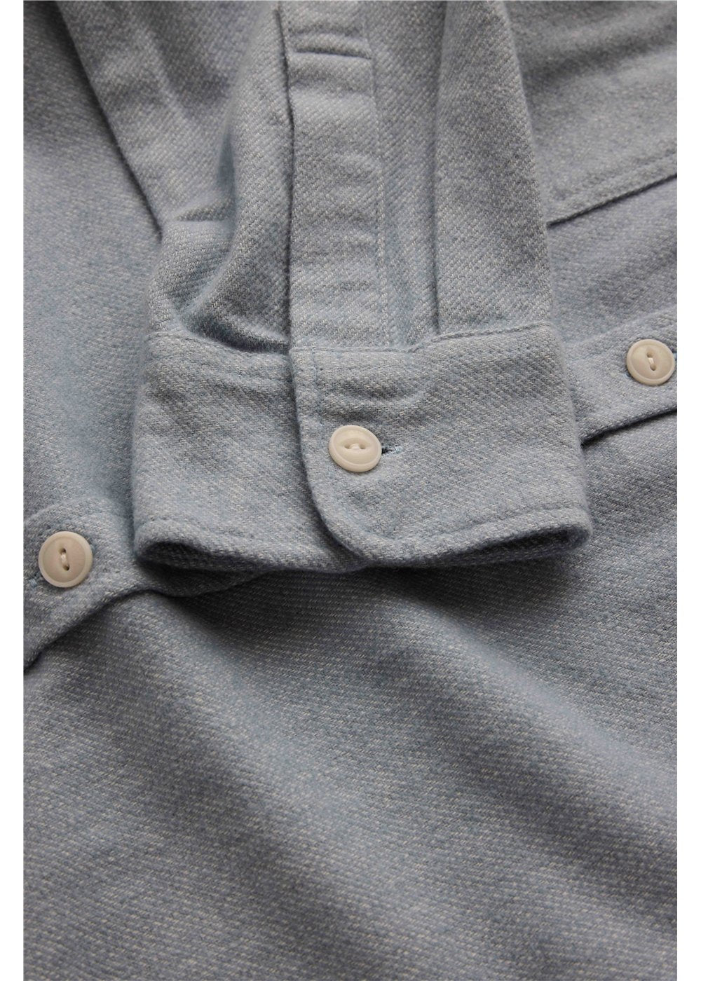Vissla Shaper Eco LS Flannel in Faded Denim, view 4