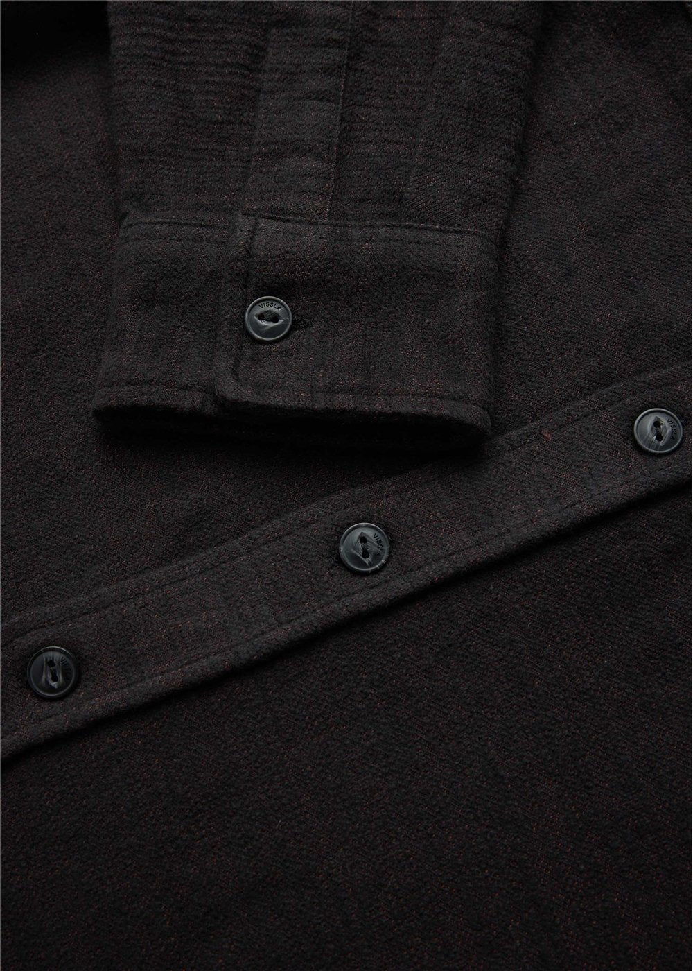 Vissla Polisher Eco Flannel in Black, view 2