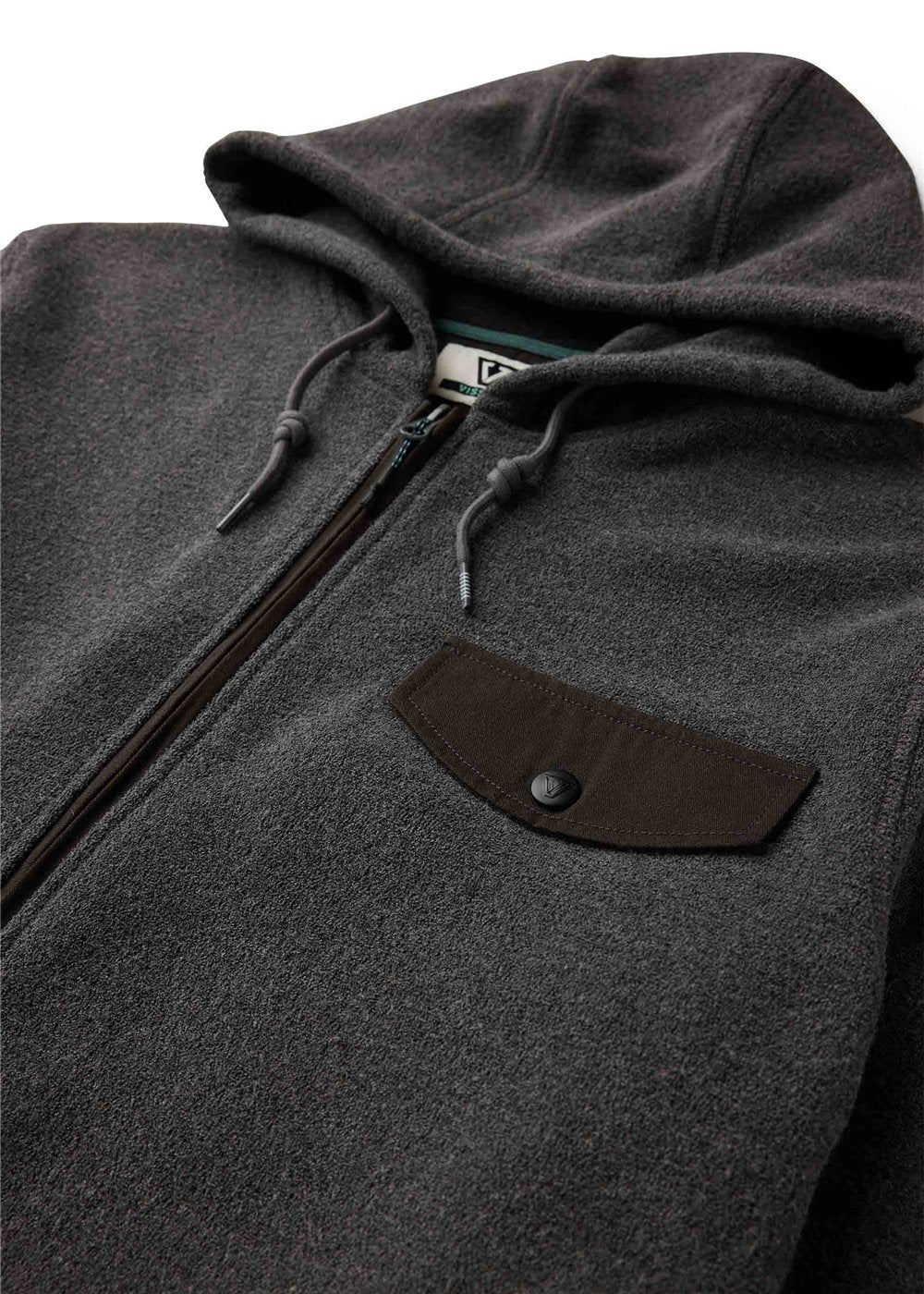 Vissla Looper Eco Zip Hoodie in Phantom, view 4