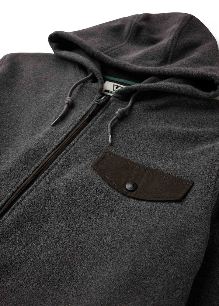 Vissla Looper Eco Zip Hoodie in Phantom, view 4