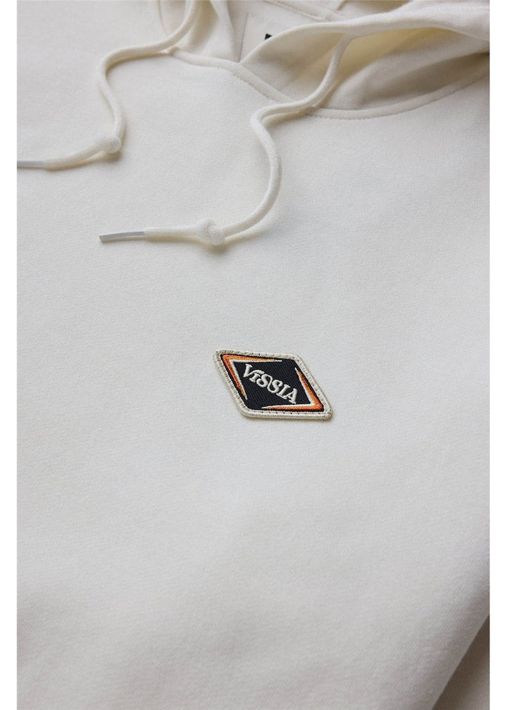 Vissla Solid Sets Eco Pullover Hoodie in Vintage White, view 3