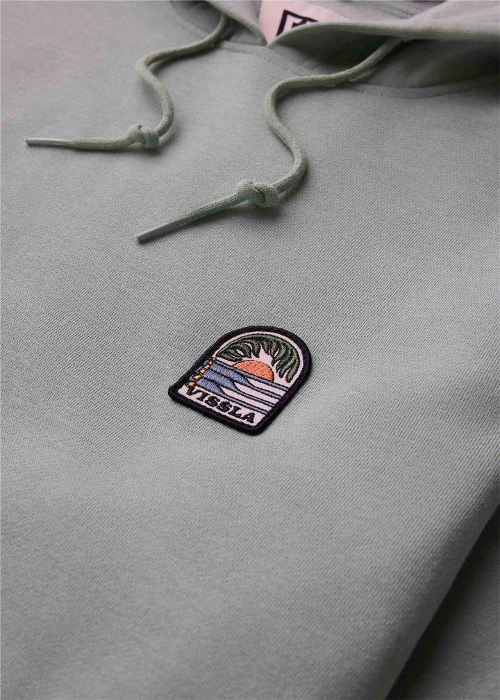 Vissla Solid Sets Eco Pullover Hoodie in Aloe, view 3