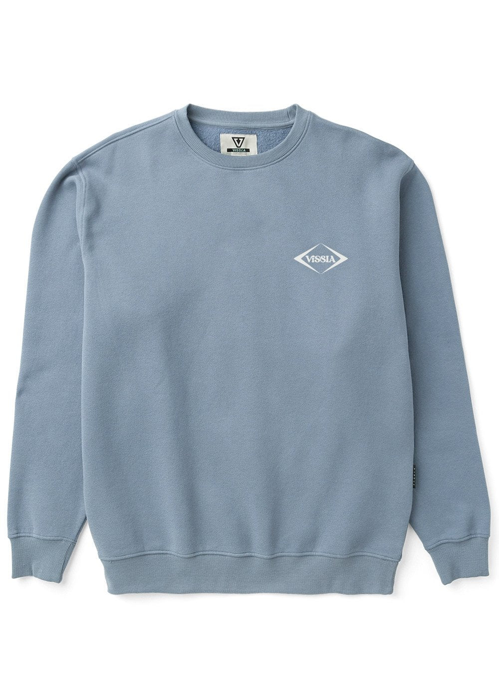 Vissla Offshore Eco Crew in Faded Denim, view 2