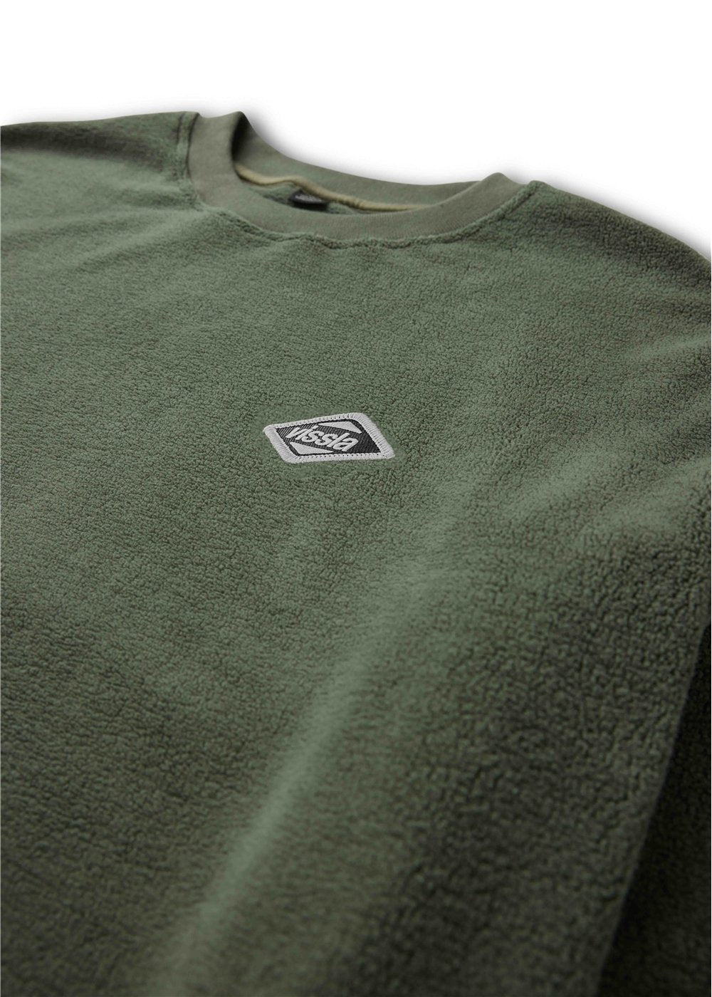Vissla Swell Stretch Polar Crew in Vintage Green, view 3