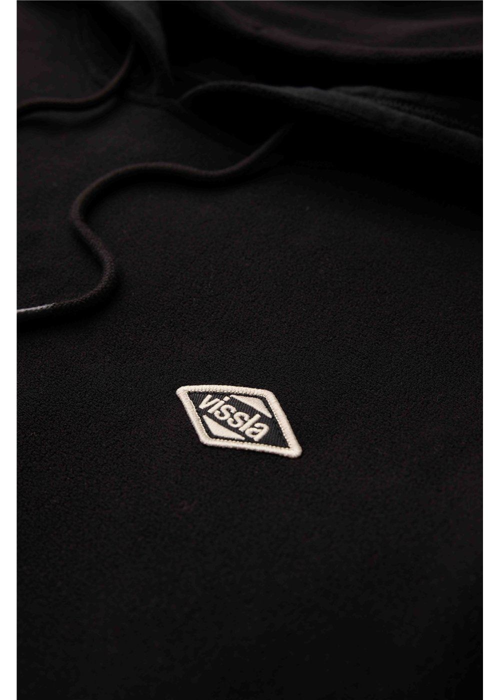Vissla Swell Stretch Polar Hoodie in Black, view 3